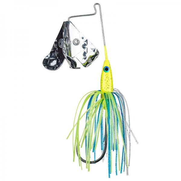 Strike king tri-wing mini buzz king chartreuse blue - 3.5g