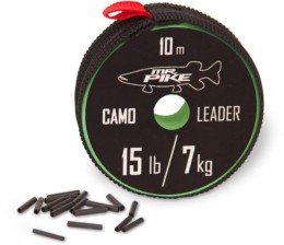 Quantum mr. pikeh: 10m 14kg / 30lbs terepszínű bevonatos előke