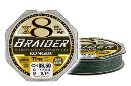 Konger braider x8 olive green 0.06/10m