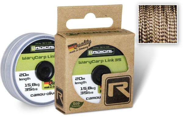 Radical ? 0,65mm warycarp link 35 h: 20m 15,8kg / 35lbs camou-olive