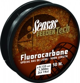 Sensas feedertech 50m 0,172mm fluorocarbon zsinór