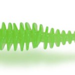 1,5g 5,5cm neon zöld zebco magic trout t-worm twister sajt 6darab