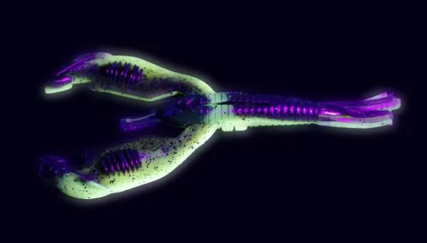 7g 10cm green pumpkin chartreuse quantum 4street b-ass craw 5darab - Image 4
