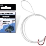 #10 zebco trophy sügér előkötött horog piros ?0,18mm 70cm 8darab