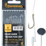 Browning #12 method feeder előke push stop bronz 10lbs / 4,50kg hooklength: 10cm