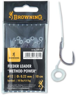 Browning #16 method feeder előke power pellet band bronz 7,5lbs / 3,40kg hooklength: 10cm