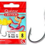 #14 quantum crypton allround előkötött horog black nikkel 0,16mm 70cm 10darab