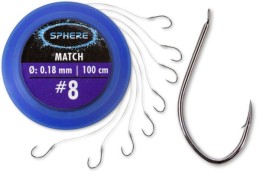 Browning sphere match #14 black nikkel 0,14mm előkötött horog