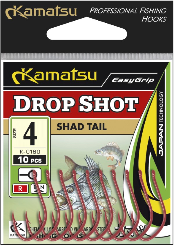 Kamatsu kamatsu drop shot shad tail 2 red ringed