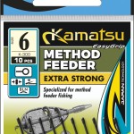 Kamatsu kamatsu method feeder extra strong 8 black nickel ringed