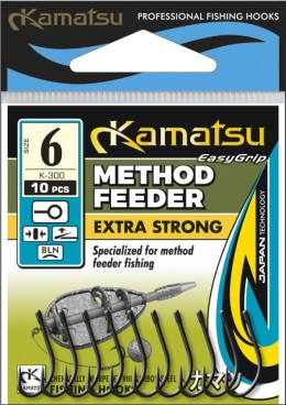 Kamatsu kamatsu method feeder extra strong 8 black nickel ringed