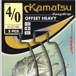 Kamatsu kamatsu offset heavy 4/0 black nickel ringed