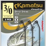 Kamatsu kamatsu offset spring lock 5/0 black nickel ringed