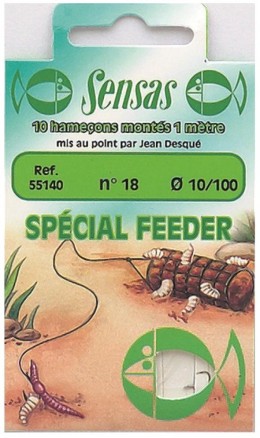 Előkötött horog special feeder nickel 100cm 12/0,16 10db