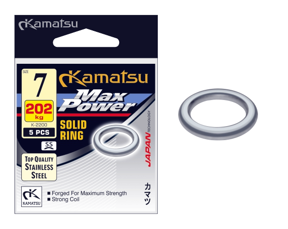 Kamatsu solid ring max power k-2200 5mm 78kg ss kulcskarika