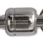 30mm black cat x-strong ball bearing swivel 6 black nikkel 2darab