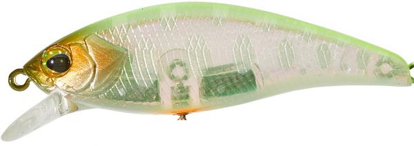Illex flat tricoroll 5,5cm s chartreuse back yama wobbler