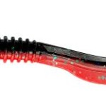 Rib worm 10.5cm 5g red n black 8pcs