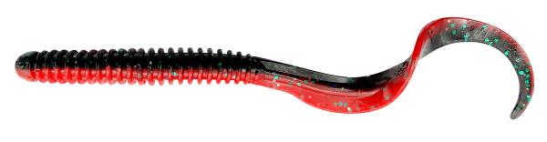 Rib worm 10.5cm 5g red n black 8pcs