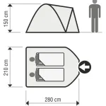 Konger tent 6 with overwrap 280x210x150 - Image 2
