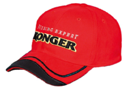 Konger 5, 58-60-62 piros baseball sapka