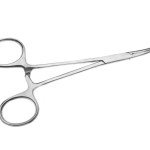 Jaxon curved forceps 23cm hajlított végű fogó