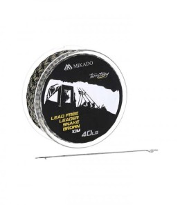 Mikado lead free leader ólommentes leadcore 40lbs 10m fonott előke zsinór