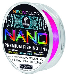 Balsax nano neon fuxia 0,28mm/150m monofil zsinór
