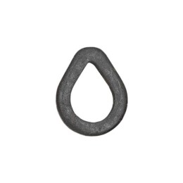 Carp Zoom CZ Tear Drop előkegyűrű, 4 mm, matt fekete, 10 db