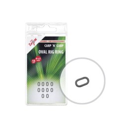 Carp Zoom CZ Ovális előkegyűrű, 4,5 mm, 10 db