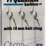 F1 quantum barbless 10 with bait sting 10mm braid 0,10 8cm 3pcs. - Image 2