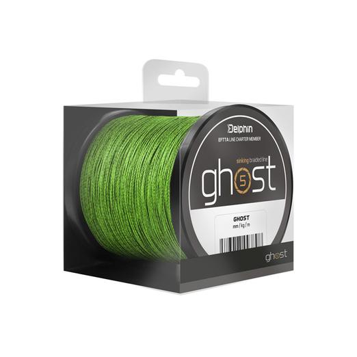 Delphin GHOST 4+1 zöld 0,18mm 9,1kg 6000m fonott zsinór