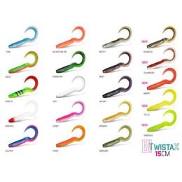 Delphin TwistaX Eeltail UVs 6x 5db 15cm Perchy+Candy+Booty+Redface+Firedot Duopack box