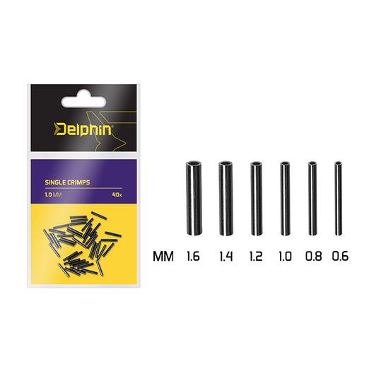 Delphin Single Crimps 40db 0,6mm, roppantó (krimpelő) cső