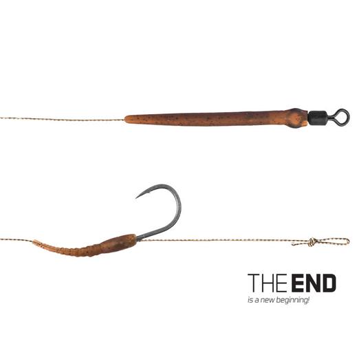 Delphin THE END Skin rig kötött horog 2db 20cm 25lbs 08