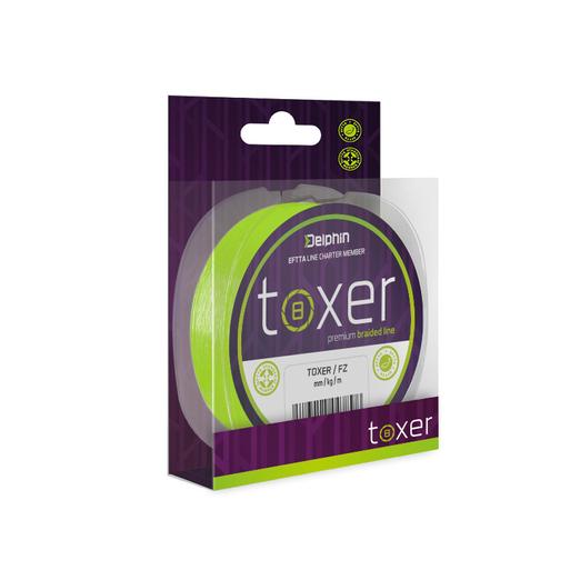 Delphin TOXER fluo zöld 0,16mm 7,7kg 80m fonott zsinór