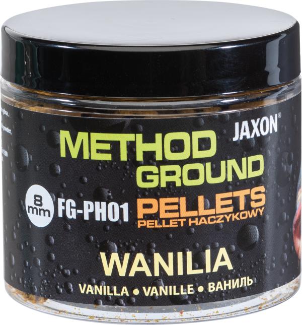 Jaxon method ground hook pellets vanilla (vanília) 100g 8mm