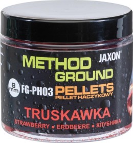 Jaxon method ground hook pellets strawberry (eper) 100g 8mm