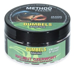 Jaxon dumbels sinking method feeder red halibut 50g 8/10mm wafter