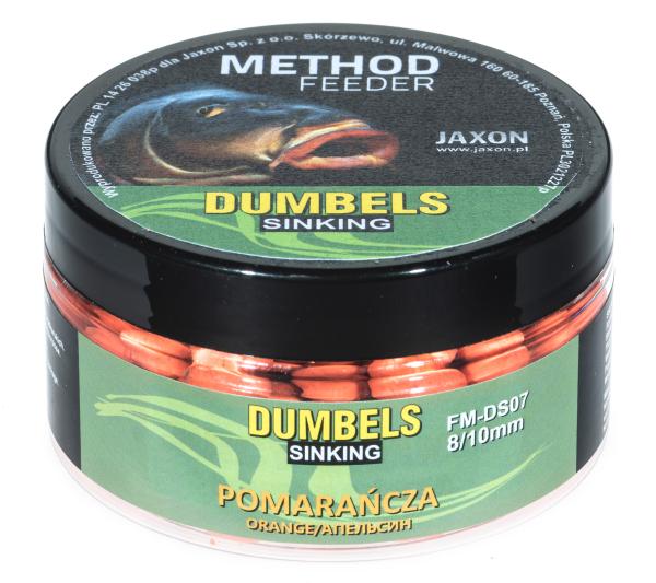 Jaxon dumbels sinking method feeder narancs 50g 8/10mm wafter