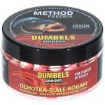 Jaxon dumbels duo color sinking method feeder maggots/bloodworm (csonti-szúnyoglárva) 50g 8/10mm wafter