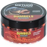 Jaxon dumbels duo color sinking method feeder narancs/csoki 50g 8/10mm wafter