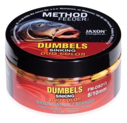 Jaxon dumbels duo color sinking method feeder peach/mango (barack-mangó) 8/10mm