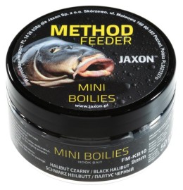 Jaxon mini boilies black halibut 50g 9mm horog bojli