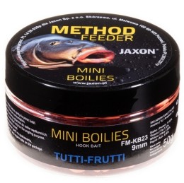 Jaxon mini boilies method feeder tutti-fruti 50g 9mm horog bojli