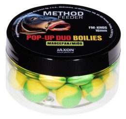 Jaxon pop-up duo-boilies method feeder marzipan/honey (marcipán-méz) 40g 16mm