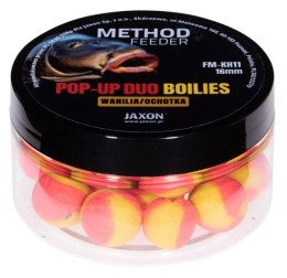 Jaxon pop-up duo-boilies method feeder vanilla/bloodworm (vanília-szúnyoglárva) 40g 16mm