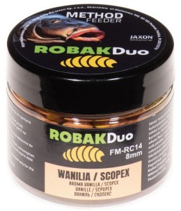 Jaxon robak duo 8mm wafters (vanília/scopex) 25g