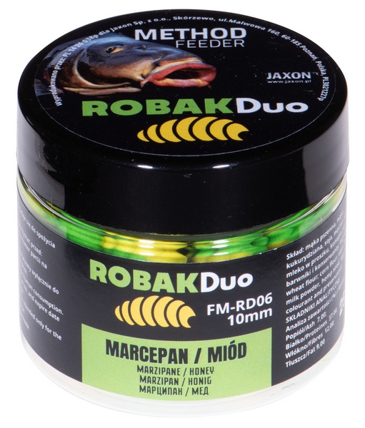 Jaxon robak duo 10mm wafters (marcipán/méz) 25g