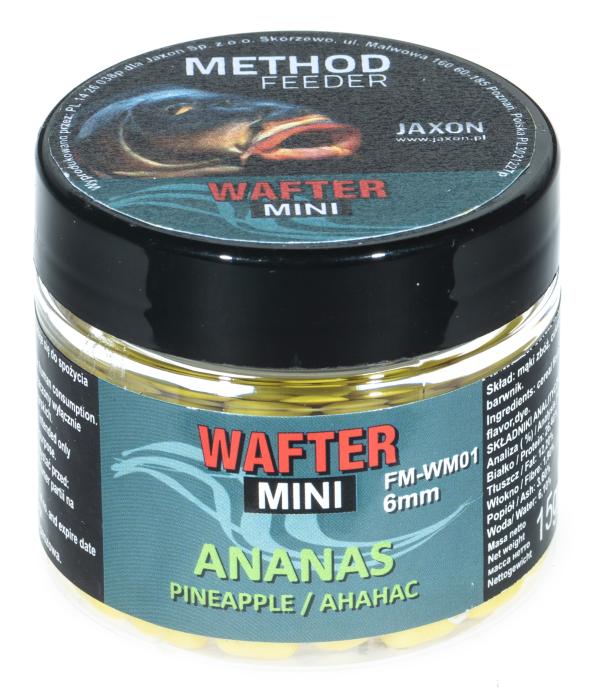 Jaxon mini method 6mm wafters (ananász) 15g